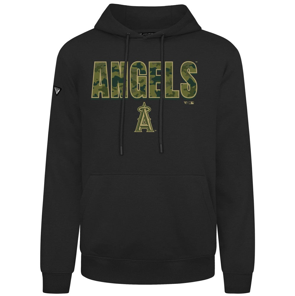 Los Angeles Angels Levelwear Podium Protect Pullover Hoodie Black