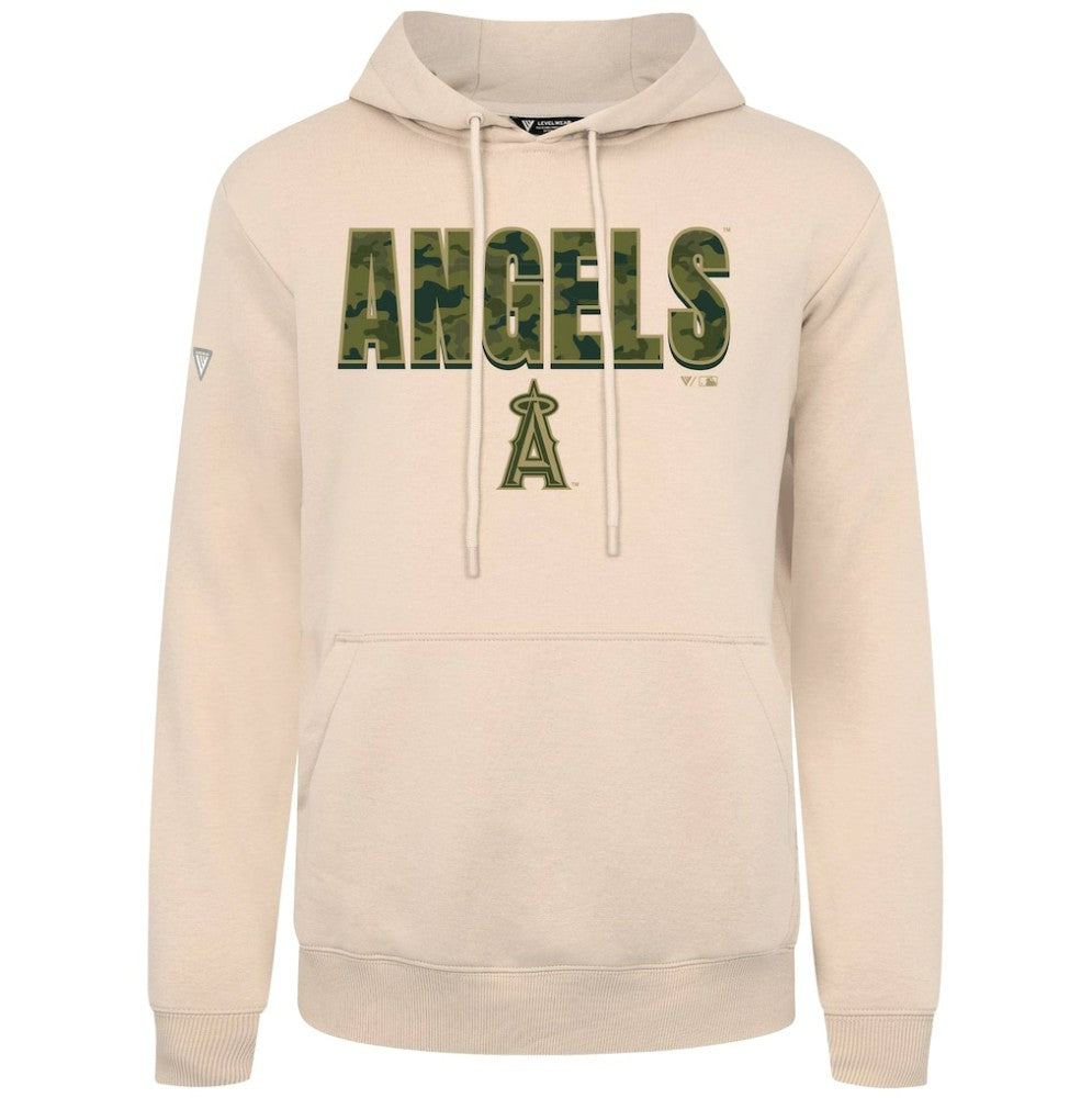 Los Angeles Angels Levelwear Podium Protect Pullover Hoodie Khaki