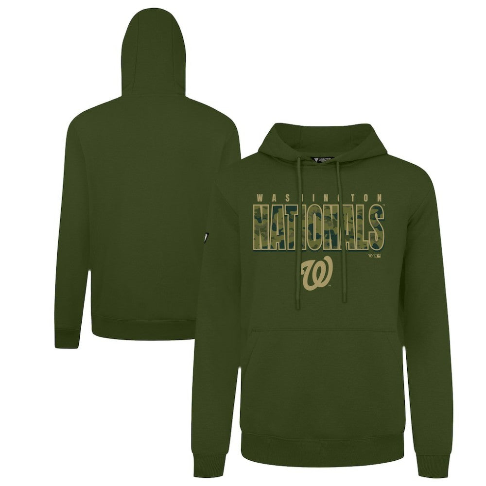 Washington Nationals Levelwear Podium Protect Pullover Hoodie Green