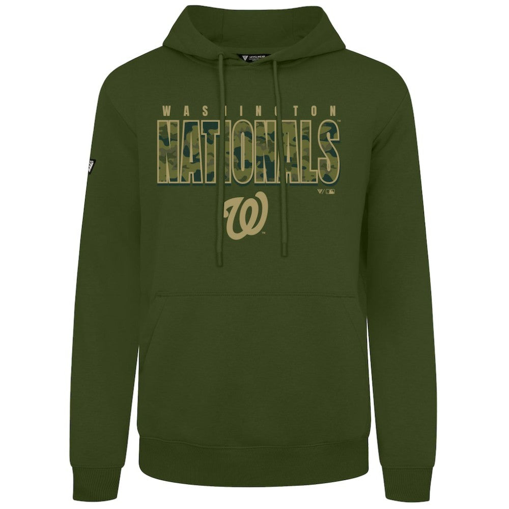 Washington Nationals Levelwear Podium Protect Pullover Hoodie Green