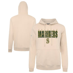 Seattle Mariners Levelwear Podium Protect Pullover Hoodie Khaki