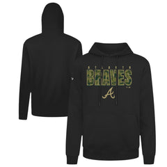 Atlanta Braves Levelwear Podium Protect Pullover Hoodie Black