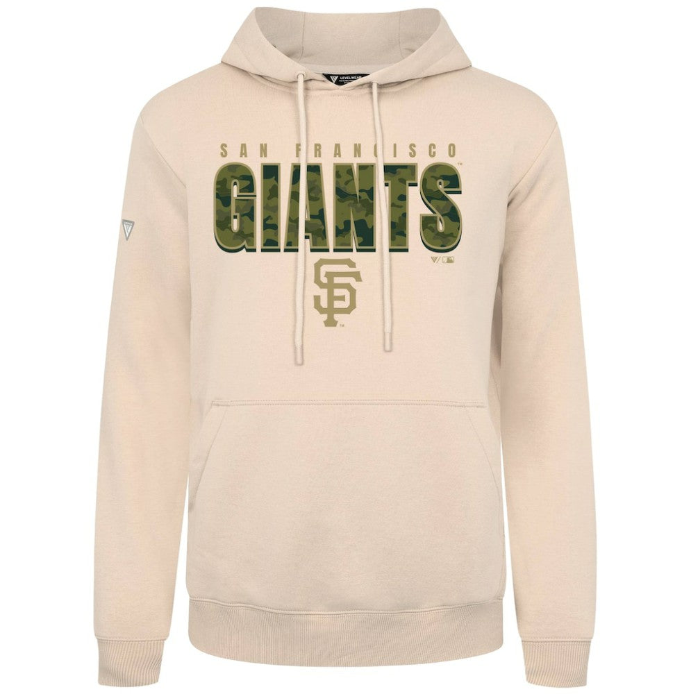 San Francisco Giants Levelwear Podium Protect Pullover Hoodie Khaki