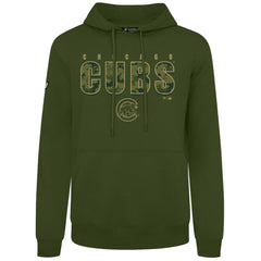 Chicago Cubs Levelwear Podium Protect Pullover Hoodie Green
