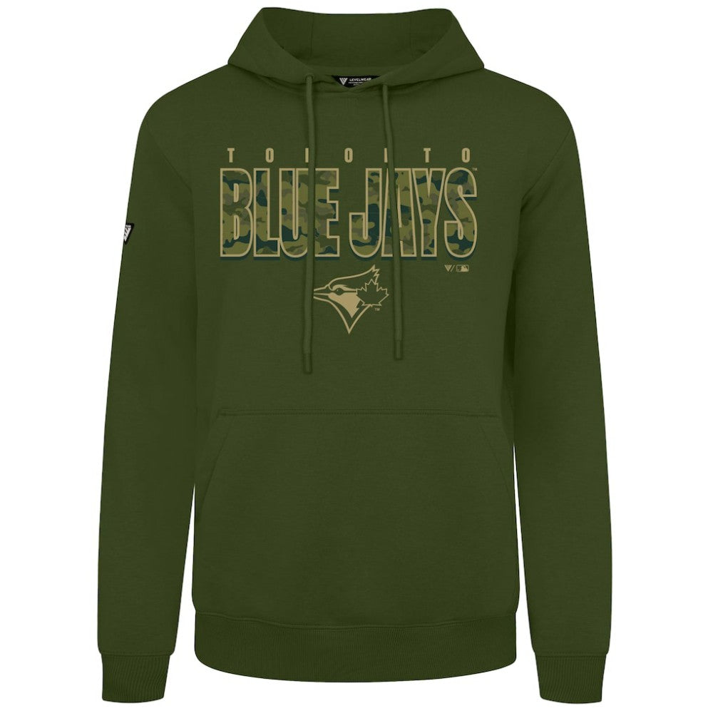 Toronto Blue Jays Levelwear Podium Protect Pullover Hoodie Green