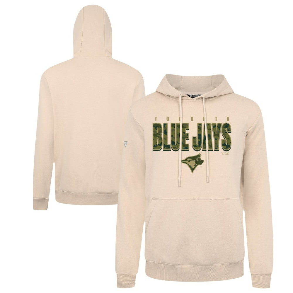 Toronto Blue Jays Levelwear Podium Protect Pullover Hoodie Khaki