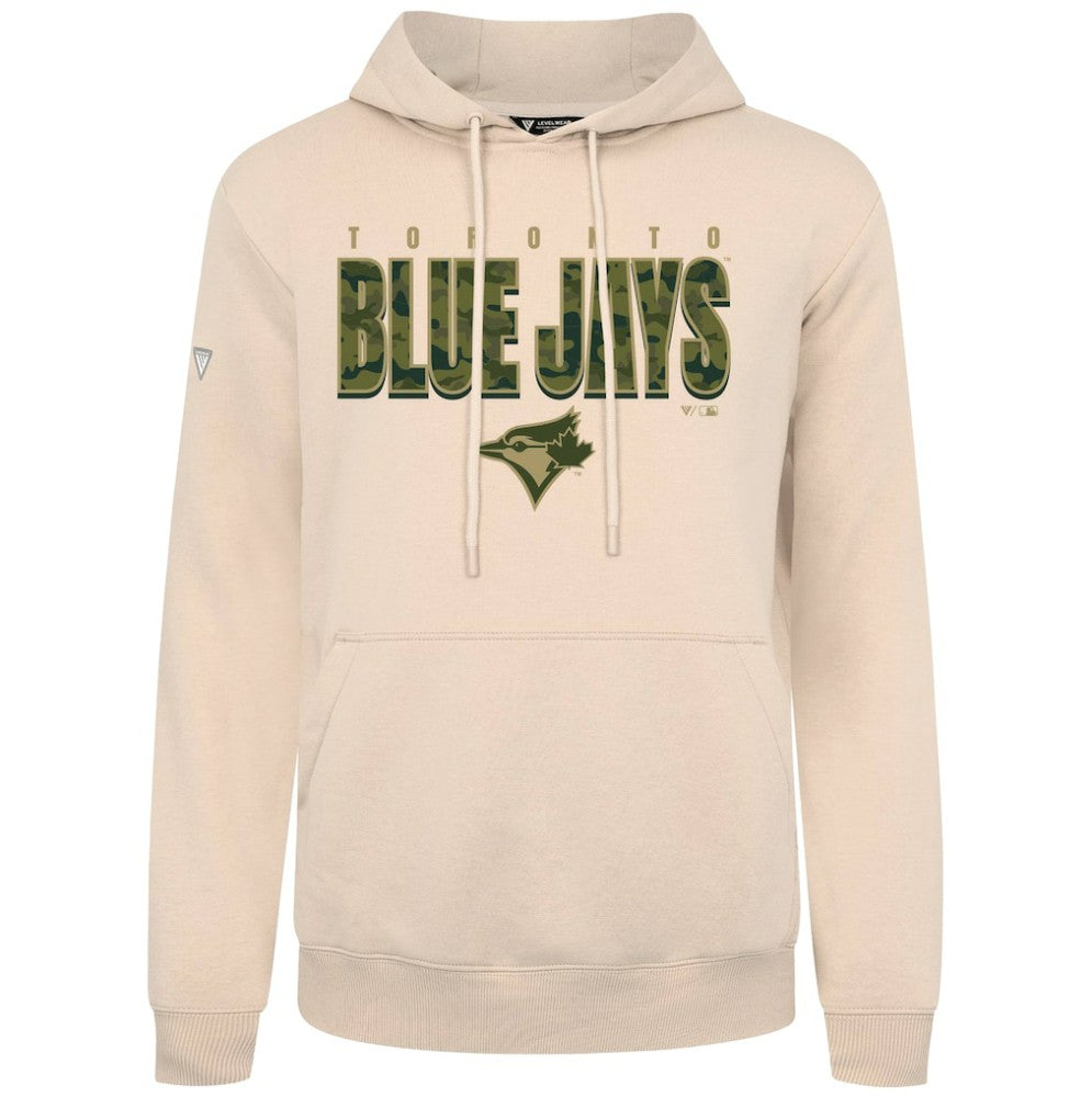 Toronto Blue Jays Levelwear Podium Protect Pullover Hoodie Khaki