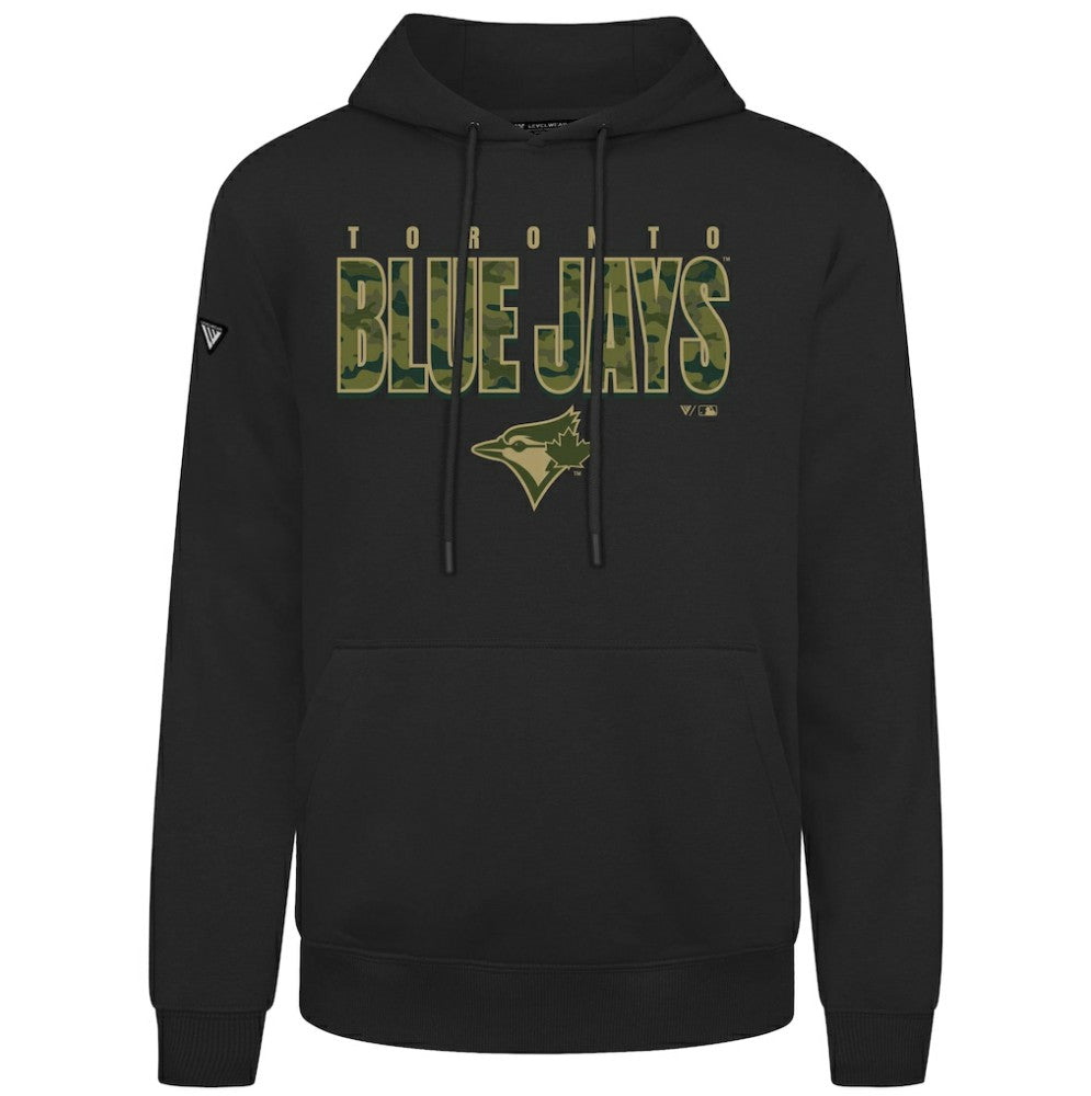 Toronto Blue Jays Levelwear Podium Protect Pullover Hoodie Black