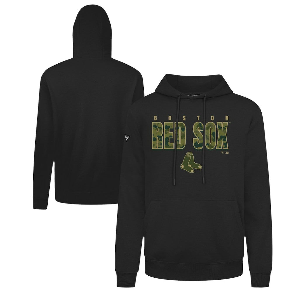 Boston Red Sox Levelwear Podium Protect Pullover Hoodie Black
