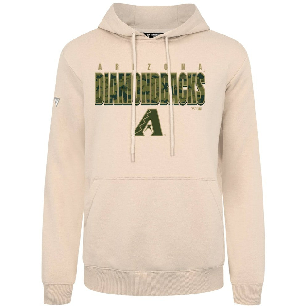 Arizona Diamondbacks Levelwear Podium Protect Pullover Hoodie Khaki