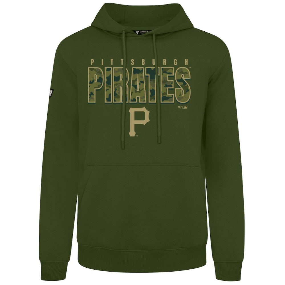 Pittsburgh Pirates Levelwear Podium Protect Pullover Hoodie Green