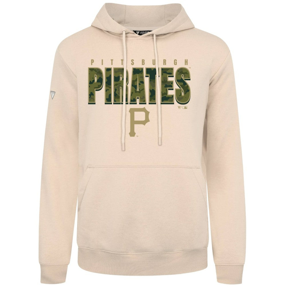 Pittsburgh Pirates Levelwear Podium Protect Pullover Hoodie Khaki