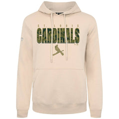 St. Louis Cardinals Levelwear Podium Protect Pullover Hoodie Khaki