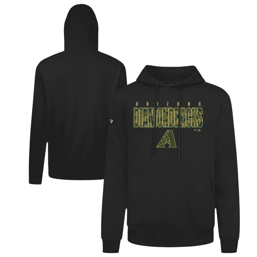 Arizona Diamondbacks Levelwear Podium Protect Pullover Hoodie Black