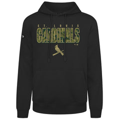 St. Louis Cardinals Levelwear Podium Protect Pullover Hoodie Black