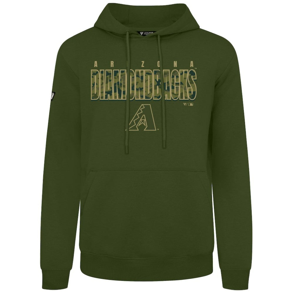 Arizona Diamondbacks Levelwear Podium Protect Pullover Hoodie Green