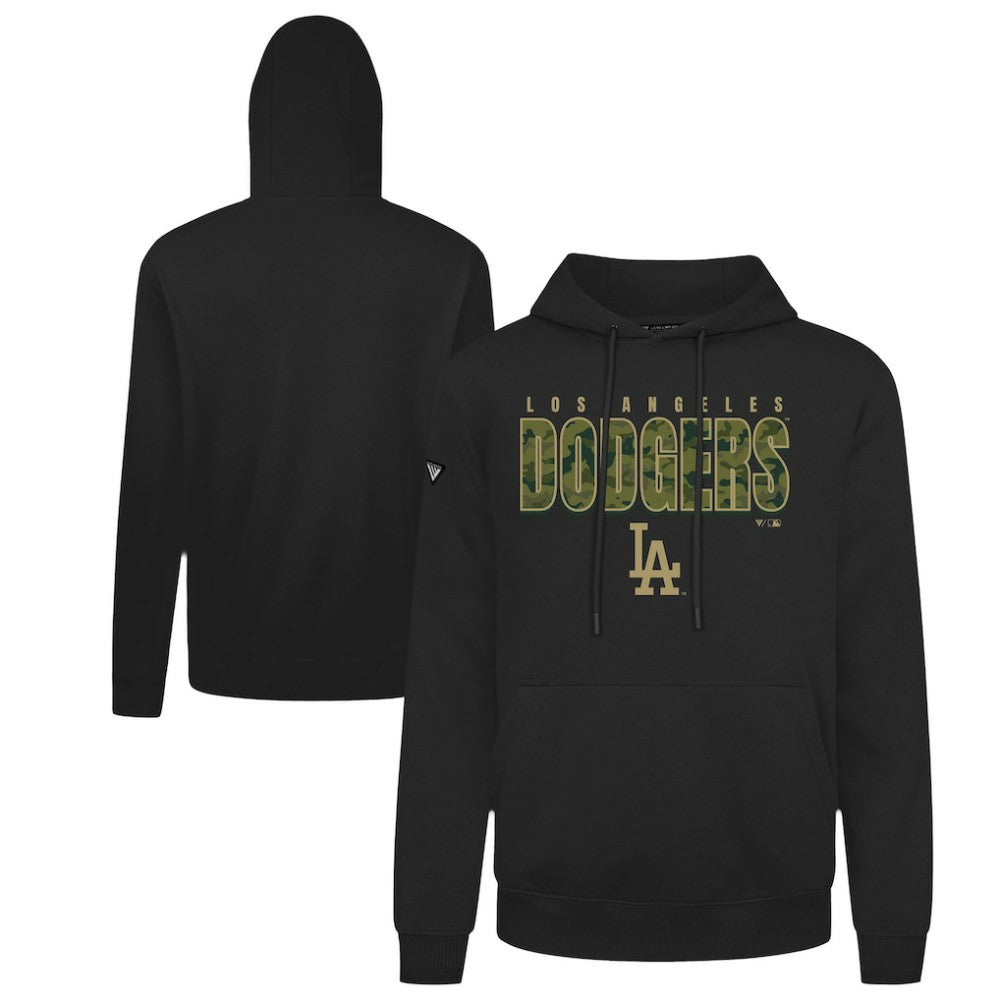 Los Angeles Dodgers Levelwear Podium Protect Pullover Hoodie Black