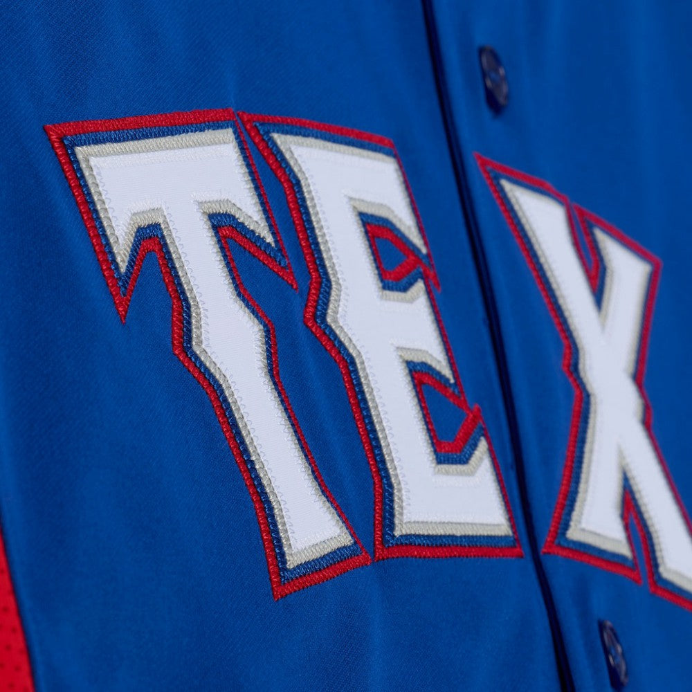 Adrian Beltre Texas Rangers Cooperstown Mesh Batting Practice Button-Up Jersey Royal