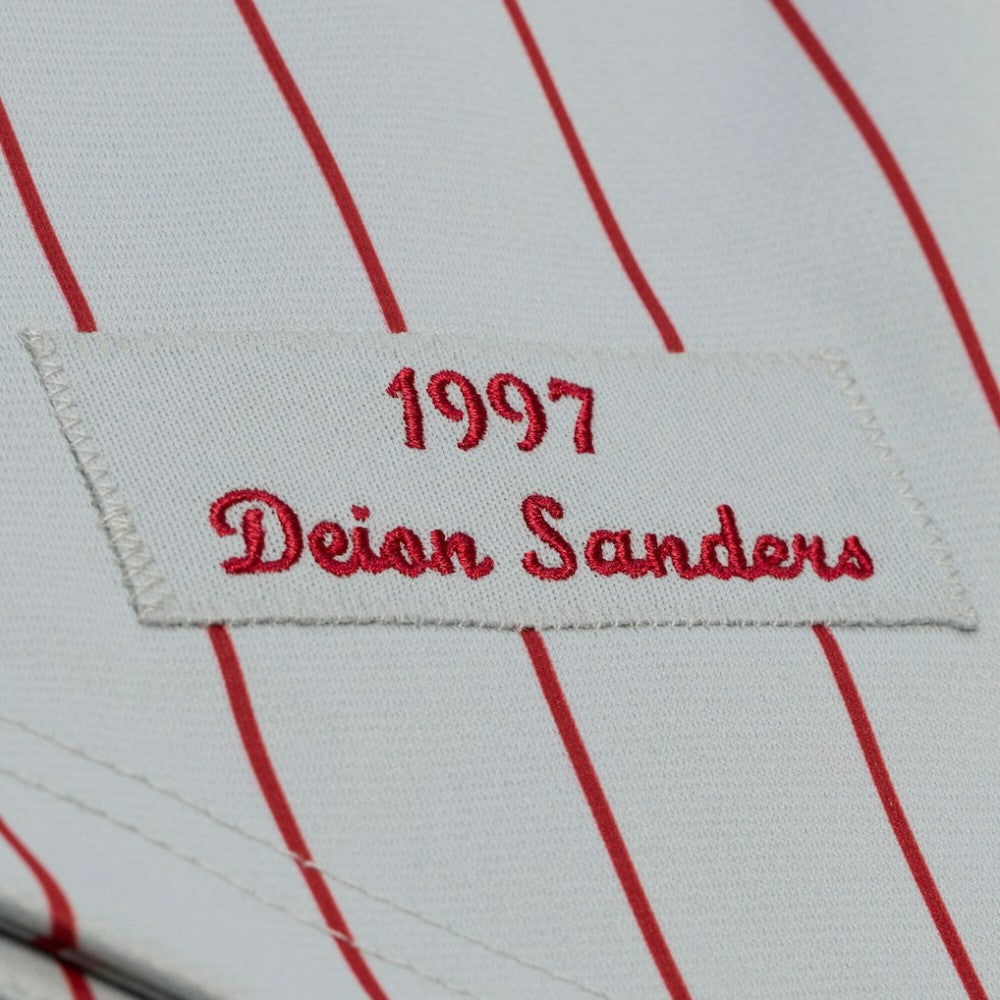 Deion Sanders Cincinnati Reds 1997 Authentic Jersey Gray
