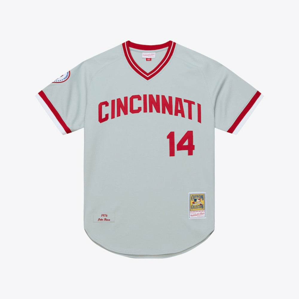 Pete Rose Cincinnati Reds 1976 Authentic Jersey Gray