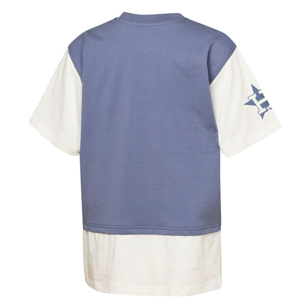 Houston Astros Outerstuff Youth Ultimate Pastels Premium Double Run T-Shirt Navy/Cream