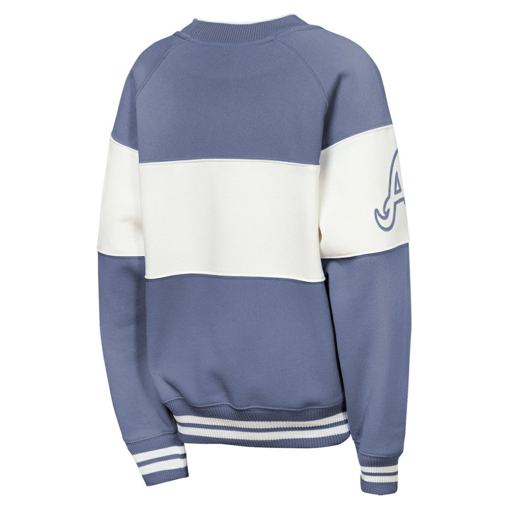 Atlanta Braves Outerstuff Youth Ultimate Pastels On Base Sweatshirt Blue