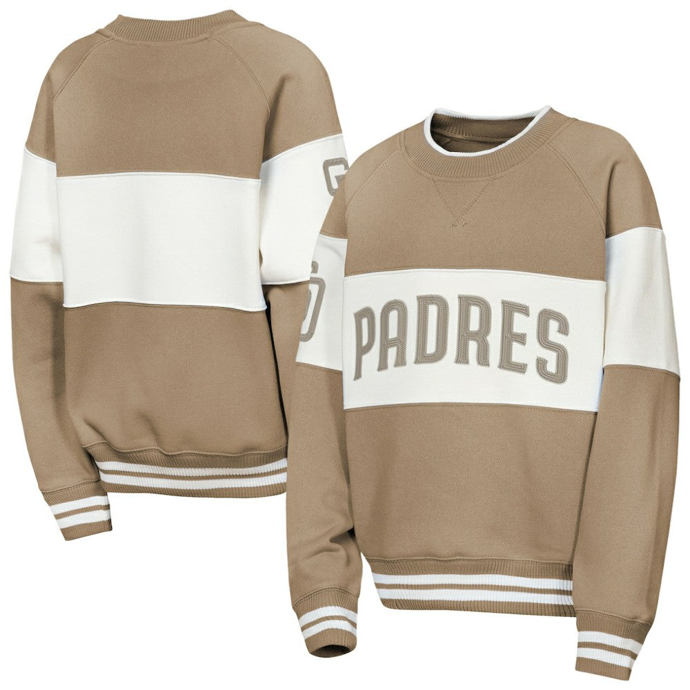 San Diego Padres Outerstuff Youth Ultimate Pastels On Base Sweatshirt Brown