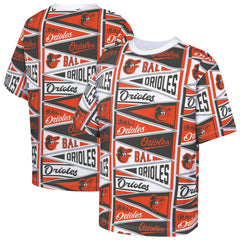 Baltimore Orioles Outerstuff Youth All-Over Pennant T-Shirt Orange