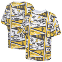 San Diego Padres Outerstuff Youth All-Over Pennant T-Shirt Yellow
