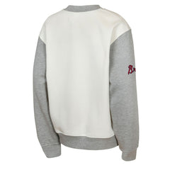 Atlanta Braves Outerstuff Youth Big League Power Hit Fleece Sweatshirt Cream/Gray