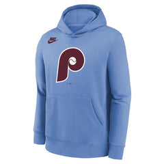Philadelphia Phillies Youth Club Fleece Hoodie Light Blue