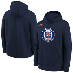 Detroit Tigers Youth Club Fleece Hoodie Athletic Navy