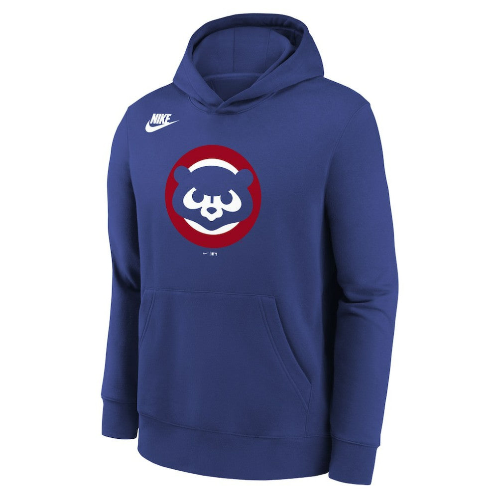 Chicago Cubs Youth Club Fleece Hoodie Rush Blue