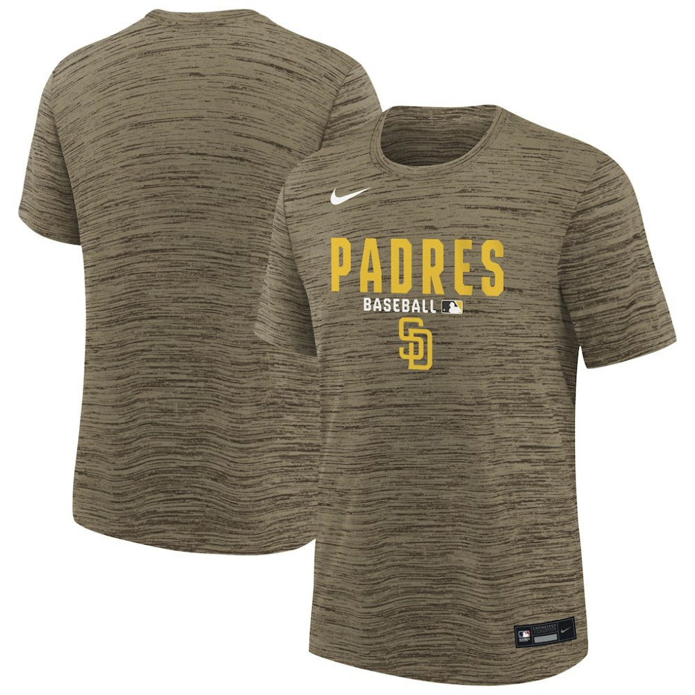 San Diego Padres Youth Authentic Collection Velocity Dri-FIT T-Shirt Brown