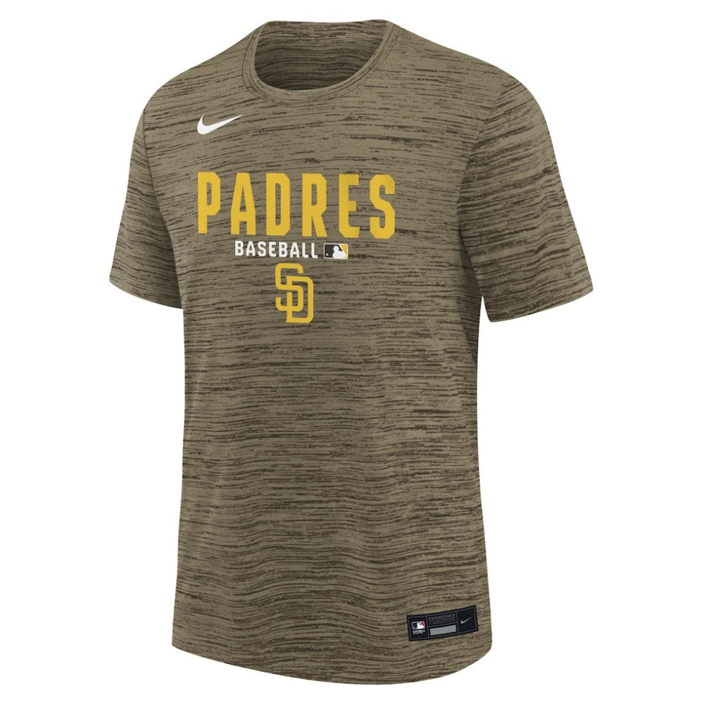 San Diego Padres Youth Authentic Collection Velocity Dri-FIT T-Shirt Brown