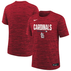 St. Louis Cardinals Youth Authentic Collection Velocity Dri-FIT T-Shirt Red