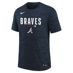 Atlanta Braves Youth Authentic Collection Velocity Dri-FIT T-Shirt Navy
