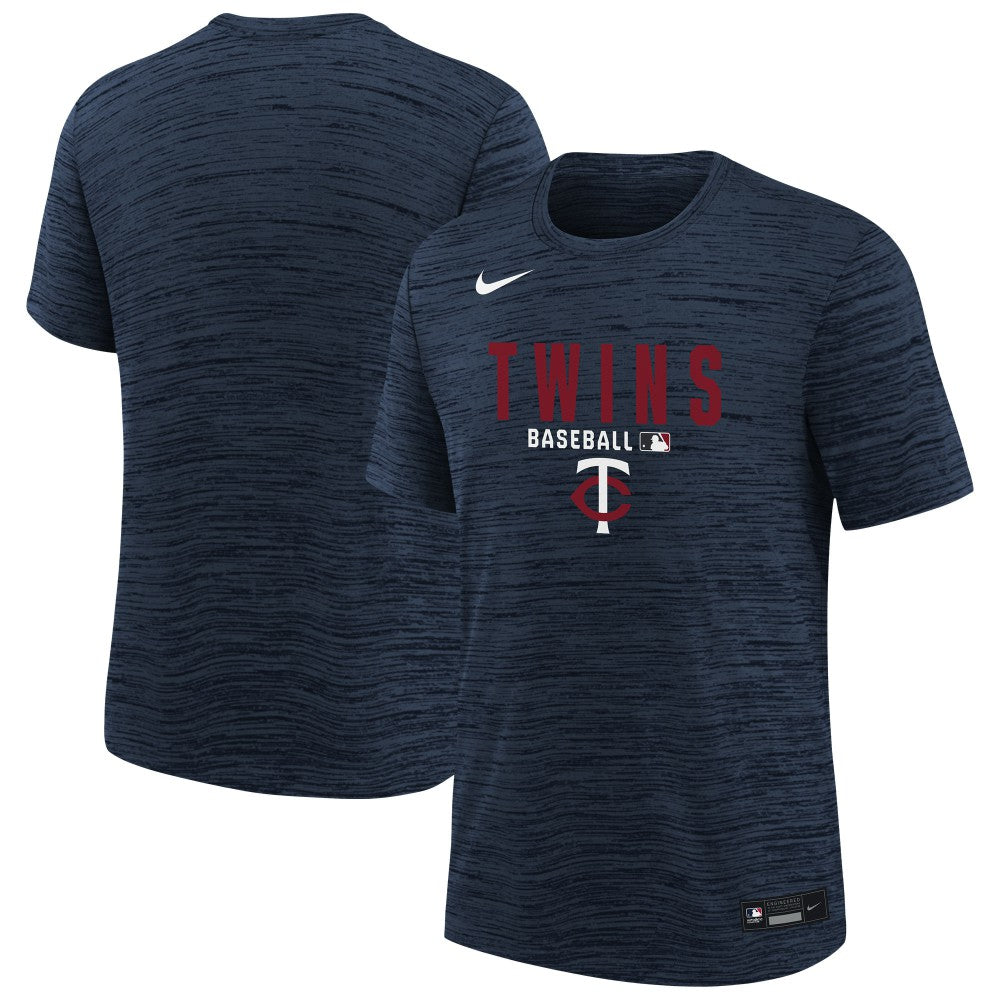 Minnesota Twins Youth Authentic Collection Velocity Dri-FIT T-Shirt Navy