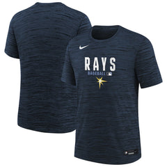 Tampa Bay Rays Youth Authentic Collection Velocity Dri-FIT T-Shirt Navy