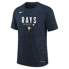 Tampa Bay Rays Youth Authentic Collection Velocity Dri-FIT T-Shirt Navy