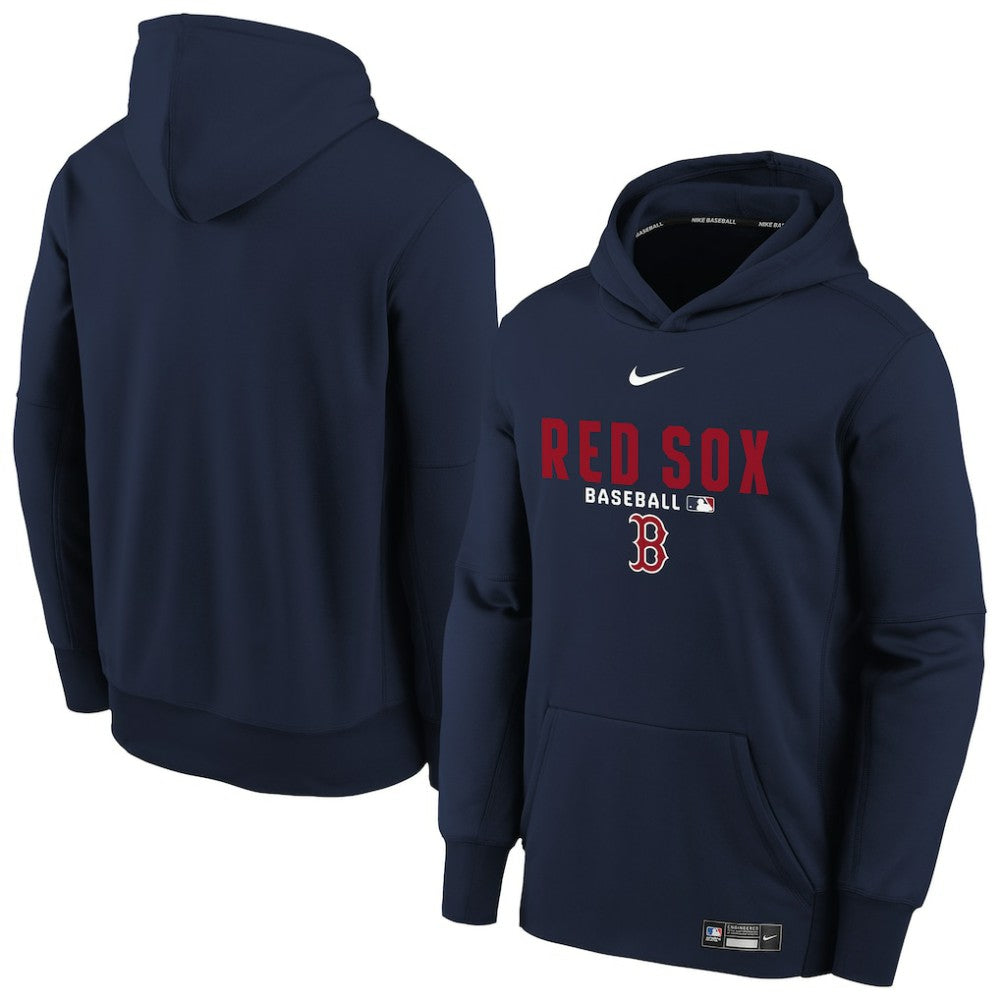 Boston Red Sox Youth Authentic Collection Therma-FIT Hoodie Navy