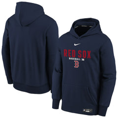 Boston Red Sox Youth Authentic Collection Therma-FIT Hoodie Navy