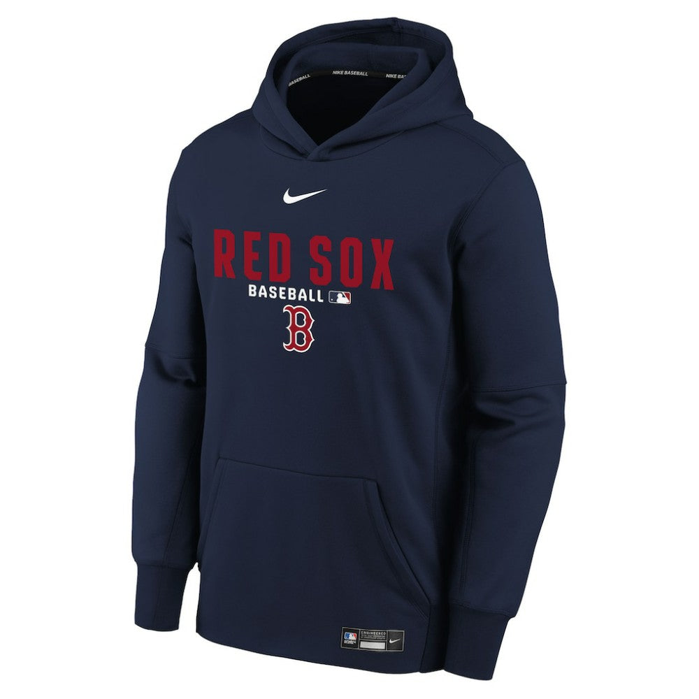 Boston Red Sox Youth Authentic Collection Therma-FIT Hoodie Navy