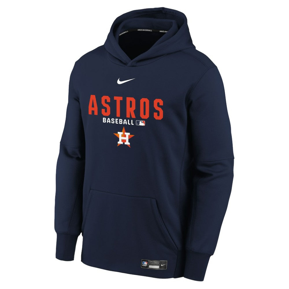 Houston Astros Youth Authentic Collection Therma-FIT Hoodie Navy