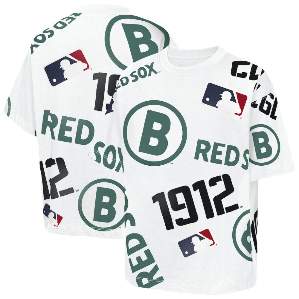 Boston Red Sox Outerstuff Youth Circus Catch T-Shirt White