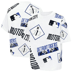Detroit Tigers Outerstuff Youth Circus Catch T-Shirt White