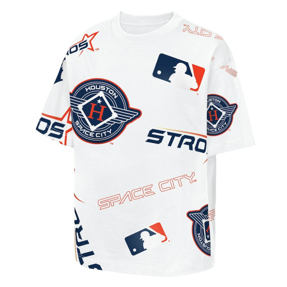 Houston Astros Outerstuff Youth Circus Catch T-Shirt White