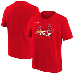St. Louis Cardinals Youth City Connect Wordmark T-Shirt Red