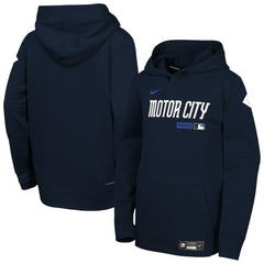 Detroit Tigers Youth Authentic Collection City Connect Therma-FIT Hoodie Navy