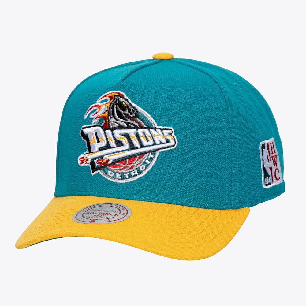 Detroit Pistons Hardwood Classics Legendary Away Pro-Pinch Adjustable Hat sale - Teal outlet